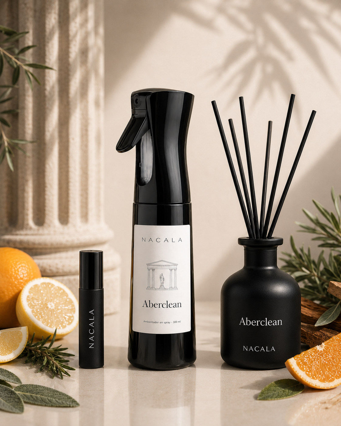 Ambientador NACALA - Aberclean - (Spray, Coche o Mikado) - Inspirado en Abercrombie - Olor serio, elegante y limpio. Perfume / Ambientador
