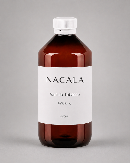 Ambientador Spray 300ml NACALA - Vainilla Tobacco - Olor a Tabaco Especiado, Vainilla y Cacao - Fragancia de Lujo
