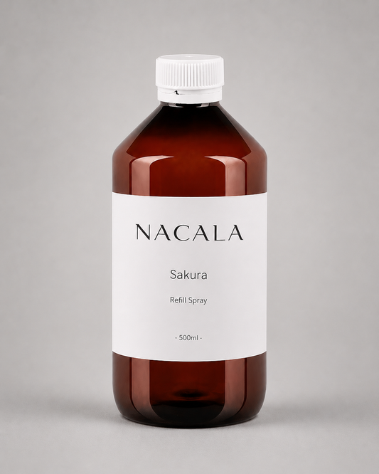 Ambientador Spray 300ml NACALA - Sakura - Aroma Sensual a Flor de Cerezo y Vainilla - Floral Cálido para Dormitorio y Centros de Belleza